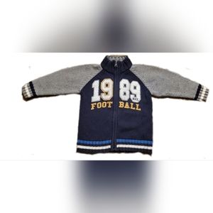 Sport variety jacket football blue grey 1989 PLC Division sportswear 24m size